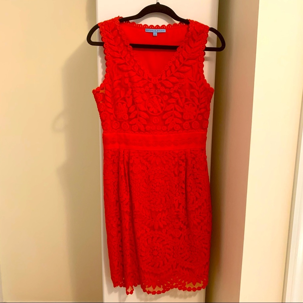 CLOSET CLEAR OUT! Antonio Melani Red Lace Dress